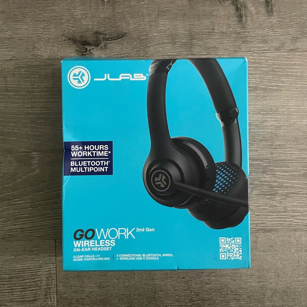 Go Work Wireless On-Ear Headset - Black